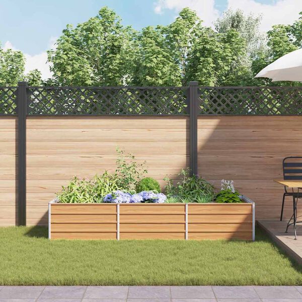 vidaXL Povi&scaron;ena vrtna gredica Svijetlosmeđa 240 x 80 x 45 cm