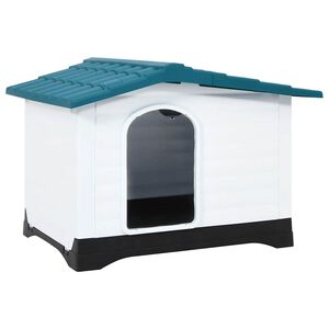 vidaXL Kućica za pse plava 90,5 x 68 x 66 cm od polipropilena