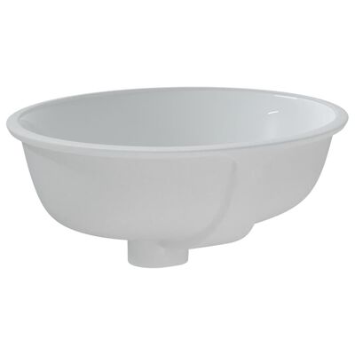 vidaXL Kupaonski umivaonik bijeli 38,5x33,5x19 cm ovalni keramički