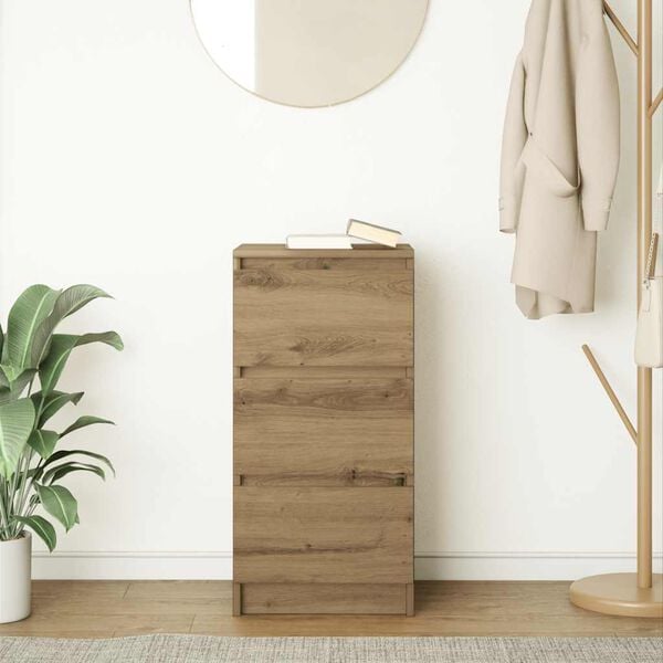 vidaXL Komoda artisan hrast 37,5x35x76 cm konstruiranog drva