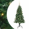 vidaXL Korner Umjetno Božićno Drvo Zelena 150 cm PVC i metal