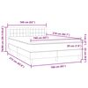 vidaXL Box spring krevet s madracem crni 160x210 cm bar&scaron;unasti