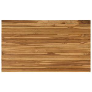 vidaXL Gornji dio stola 120 x 70 x 3,5 cm Pravokutni Čvrsto teak drvo