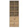 vidaXL Highboard s ladicama Umjetnički hrast 45,5 x 34 x 127 cm