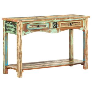 vidaXL Konzolni stol od masivnog obnovljenog drva 120 x 40 x 75 cm