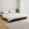 vidaXL Okvir za krevet od masivnog drva sivi 160 x 200 cm