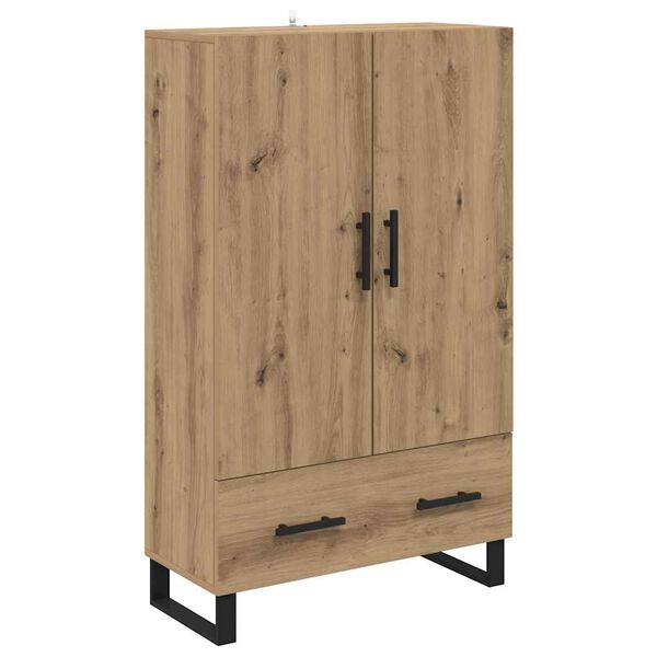 vidaXL Highboard Umjetnički hrast 69,5 x 30 x 115 cm Konstruirano drvo
