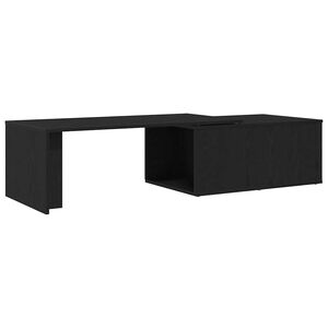 vidaXL Kava Stol Crni hrast 150 x 50 x 35 cm Konstruirano drvo