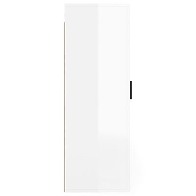 vidaXL Zidni TV ormarić bijeli visokog sjaja 40x34,5x100 cm