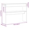 vidaXL Konzolna stolica Crni hrast 80 x 30 x 102 cm Konstruirano drvo