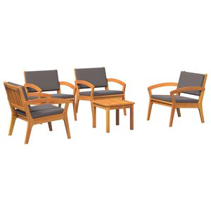 vidaXL Bistro set Smeđa 45 x 45 x 38cm Čvrsto drvo akacije