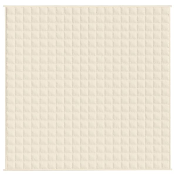 vidaXL Te&scaron;ka deka svijetla krem 200x200 cm 13 kg od tkanine