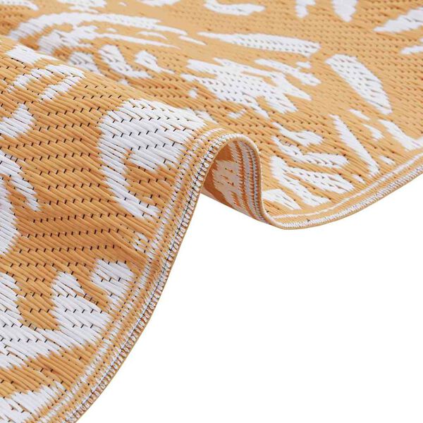 vidaXL Vanjski tepih ARAKIL Narančasta i bijela 400 × 300 cm