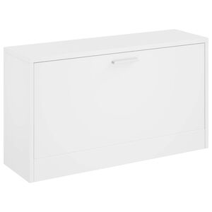 vidaXL Klupa za odlaganje cipela bijela 80 x 24 x 45 cm