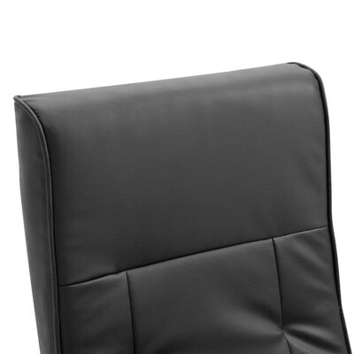 vidaXL Okretna TV fotelja od umjetne kože crna