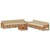 vidaXL Set vanjskih sofa s jastukom 9 pcs Prirodna i bež
