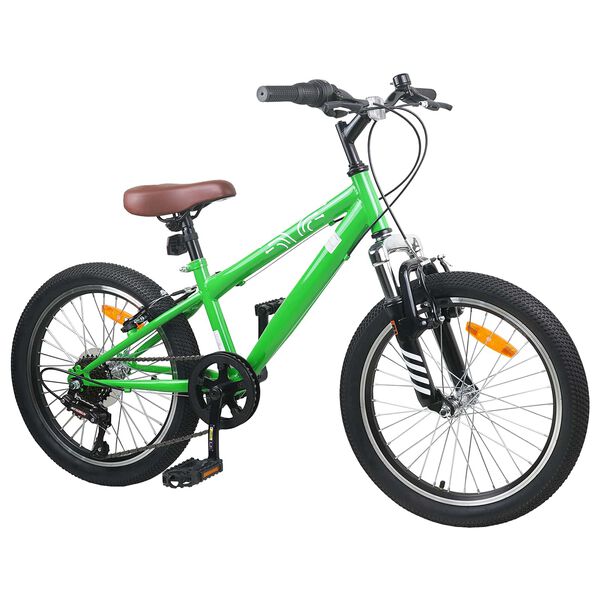 vidaXL Kids Mountain Bike 20 Inča 6-Speed za 5-8 godina Zelena
