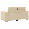 vidaXL Sofa 3 pcs Krema 221 x 80 x 80 cm Platnasta tkanina