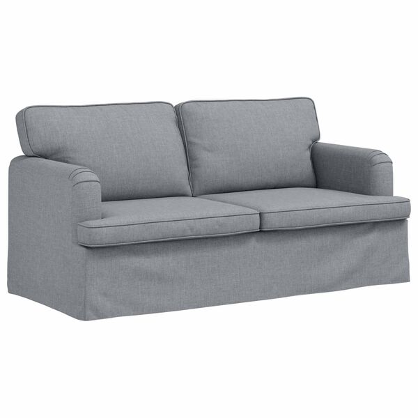 vidaXL Sofa 140cm Svijetlo siva Metal