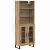 vidaXL Highboard 2 kom. Umjetnički hrast 69,5 x 34 x 180 cm