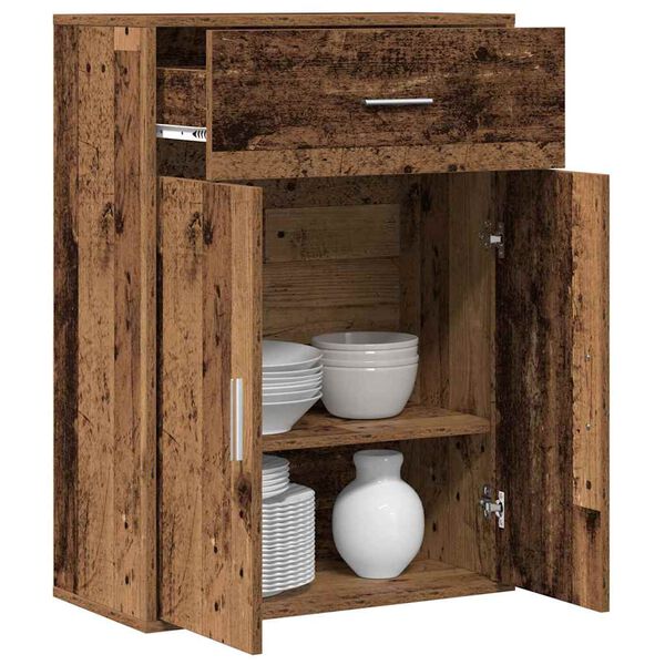 vidaXL Kreveta s ladicama Staro drvo 60 x 30 x 84 cm Konstruirano drvo