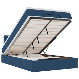 vidaXL Otomanski krevet s madracem plavi 120x200 cm tkanine