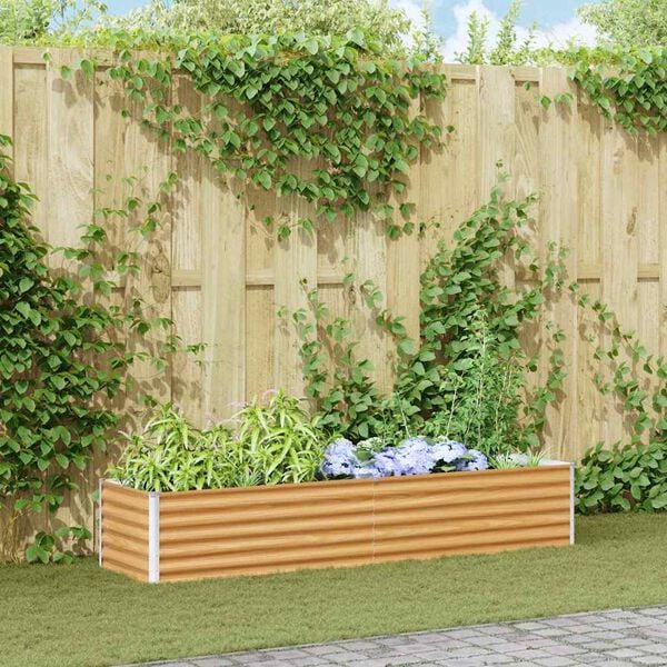 vidaXL Povi&scaron;ena vrtna gredica 195 x 50 x 36 cm Cinkani čelik