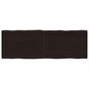 vidaXL Stolna ploča tamnosmeđa 120x40x(2-4) cm obrađena hrastovina