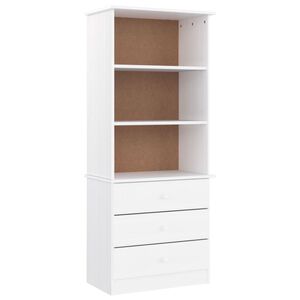 vidaXL Regal za knjige s ladicama ALTA bijeli 60x35x142 cm od borovine