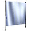 vidaXL Vanjska roleta plavo-bijela 150 x 270 cm od tkanine i čelika