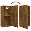 vidaXL Zidni kupaonski ormarić boja dimljenog hrasta 32 x 20 x 67 cm
