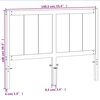 vidaXL Uzglavlje voštano smeđe 135 cm od masivne borovine