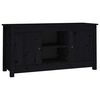 vidaXL TV ormarić crni 103 x 36,5 x 52 cm od masivne borovine