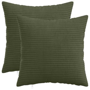 vidaXL Presvlaka za jastuk 2 pcs HEERLEN Zelena 30 x 30 cm Kord