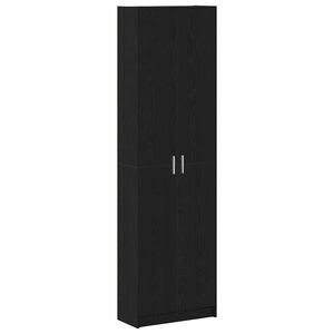 vidaXL Ormarić Crni hrast 55 x 25 x 189 cm Konstruirano drvo