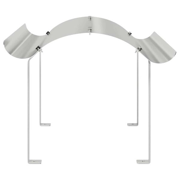 vidaXL Dimnjački poklopac Srebrno 59.5 x 50 x 36.5 cm Nehrđajući čelik