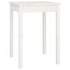 vidaXL Blagovaonski stol bijeli 55 x 55 x 75 cm od masivne borovine