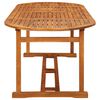 vidaXL 9-dijelni vrtni blagovaonski set 220x90x75 cm bagremovog drva