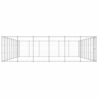vidaXL Vanjski kavez za pse od pocinčanog čelika 65,34 m²