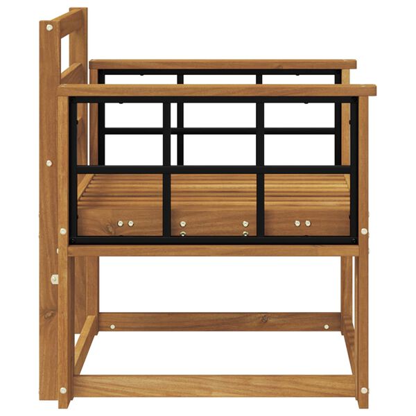 vidaXL Vanjski kauč Čvrsto drvo akacije Prirodna