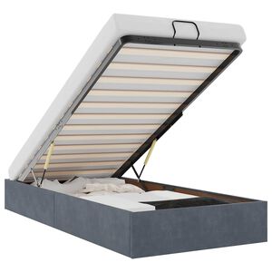 vidaXL Okvir za krevet bez madraca tamnosivi 80x200 cm baršunasti