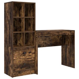 vidaXL Stol Dimljeni hrast 135,5 x 40 x 127 cm 2 kom.