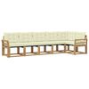vidaXL Set vanjskih sofa 6 kom. 6-sjedala Bijela i krem
