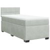vidaXL Box spring krevet s madracem svjetlosivi 90x190 cm bar&scaron;unasti