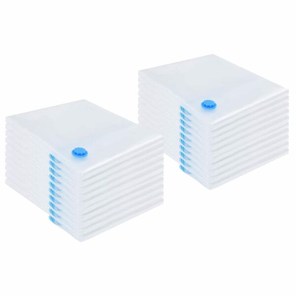 vidaXL Vreće za spremanje 20 pcs Transparentne i plave 100 x 80 cm