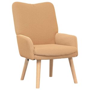 vidaXL fotelja Bež 63 x 67 x 94 cm Poliester i &scaron;perploča