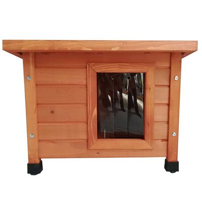 @Pet vanjska kućica za mačke 57 x 45 x 43 cm drvena smeđa