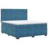 vidaXL Boxspring krevet s madracem Plava 180 x 200 cm Bar&scaron;un