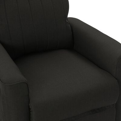 vidaXL Fotelja na podizanje od tkanine crna