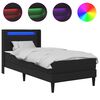 vidaXL Okvir kreveta s madracem 90 x 190 cm Crna